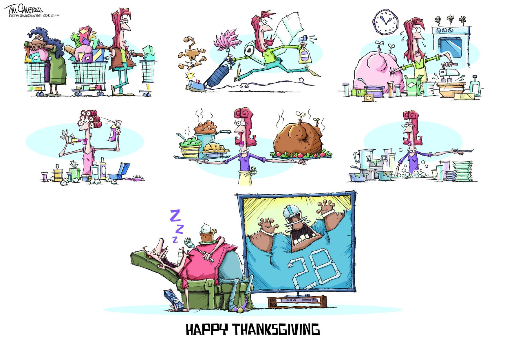 Tim Campbell cartoon